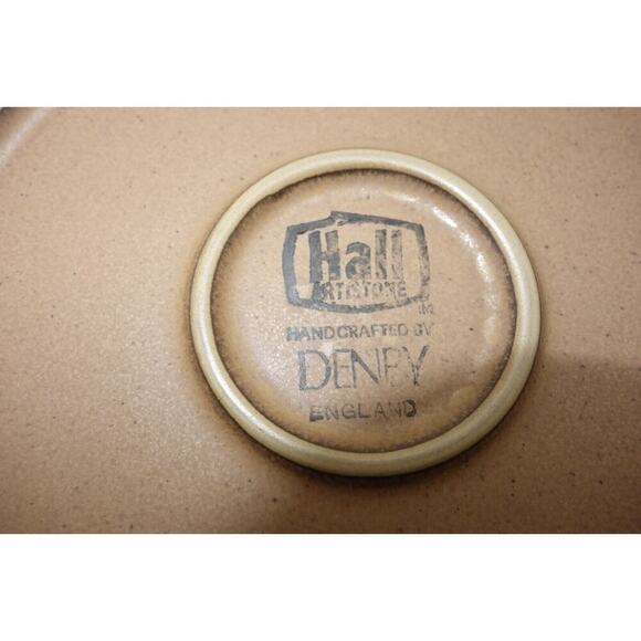 Set of 4 Hall Denby Artisan Stoneware Cimarron Salad Appetizer Plates 7.5" - Picture 3 of 5